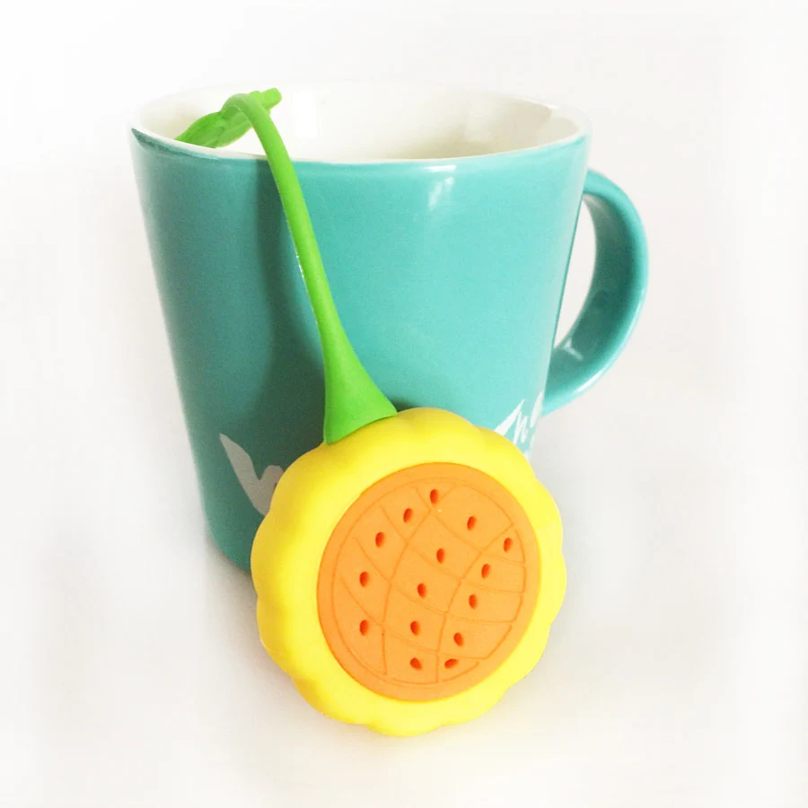 1 pcs Creative Sunflower Silicone Tea Infuser Fruit Shape Tea Strainer
