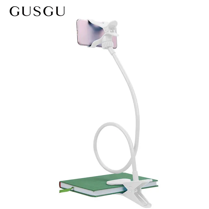 GUSGU Flexible Long Arms Mobile Phone Holder Universal Bed Desktop Mount For iPhone IPad Samsung