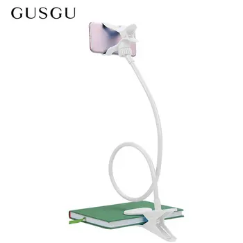 

GUSGU Flexible Long Arms Mobile Phone Holder Universal Bed Desktop Mount For iPhone IPad Samsung Clamp Lazy Bracket 360 Rotating