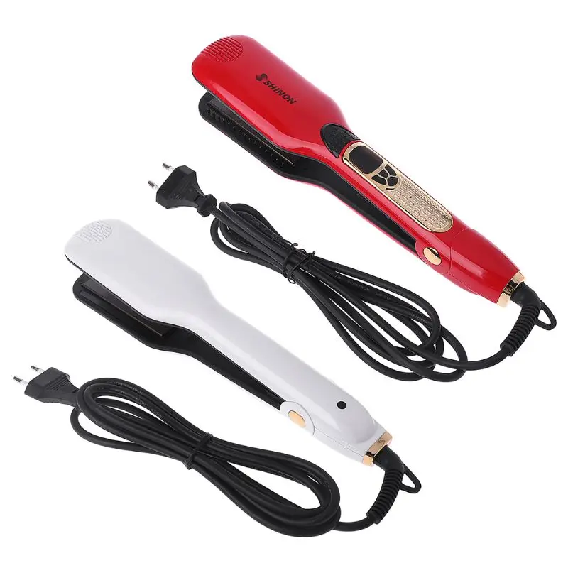 

Hair Straightener Hair Flat Iron Steampodr Electric Steam Hair Dryer Wet and Dry Straight Plate Adjustable Temperature New