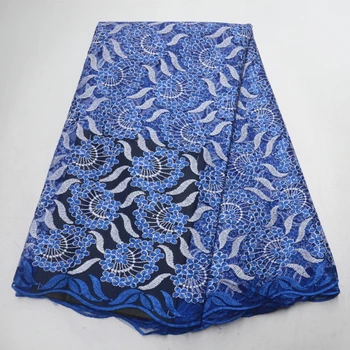 

Nigerian lace fabric with stone, high quality hand-embroidered African lace fabric high quality French wedding dress