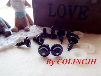 

50pairs 11mm Plastic Craft Eyes Safety Come With Plastic Washers