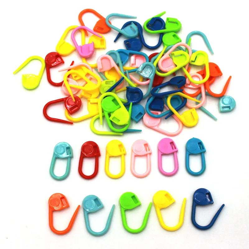 50 Pcs/set Needle Clip Plastic Mini Knitting Locking Stitch Sewing Tool Fad JP 50 Pcs/set Needle Clip Plastic Mini Knitting Locking Stitch Sewing Tool Fad JP