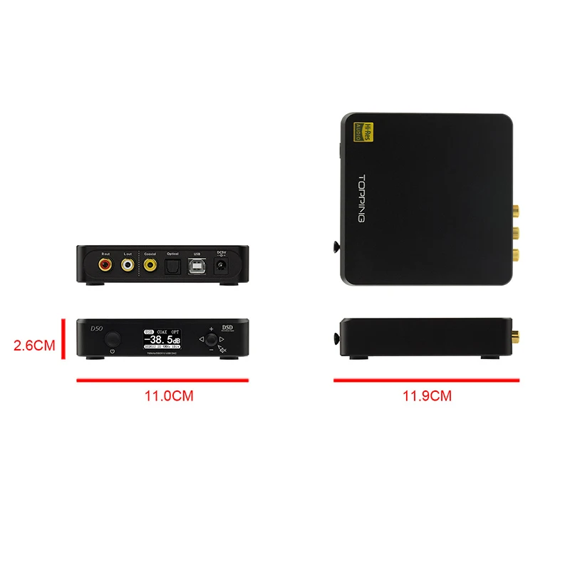 Топпинг D50 USB ЦАП Мини HIFI аудио декодирование индивидуальные Thesycon драйвер ES9038Q2M