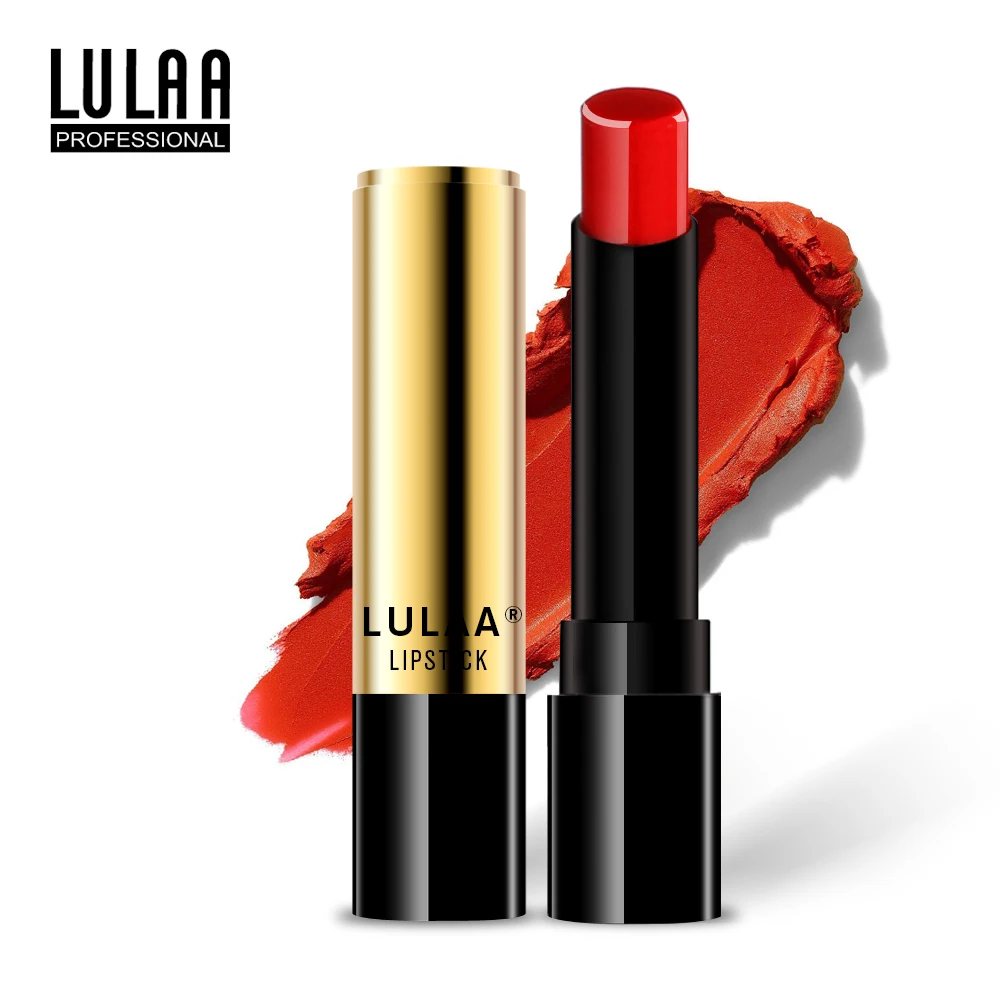 

LULAA Matte Lipstick 12 Color Sexy Women Makeup Long Lasting Waterproof Bright Lip Gloss 2019 New No-fade Moisturizing Lipstick