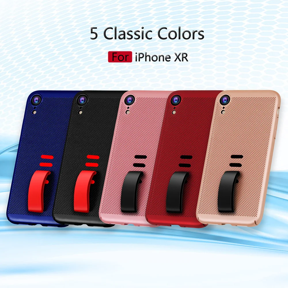 KIPXR1004_1_JONSNOW Heat Dissipation Hollow Phone Case For iPhone 7 8 Cases for iPhone XS XR 6S 7P 8 Plus PC Back Cover for iPhone XS Max Capa Fundas