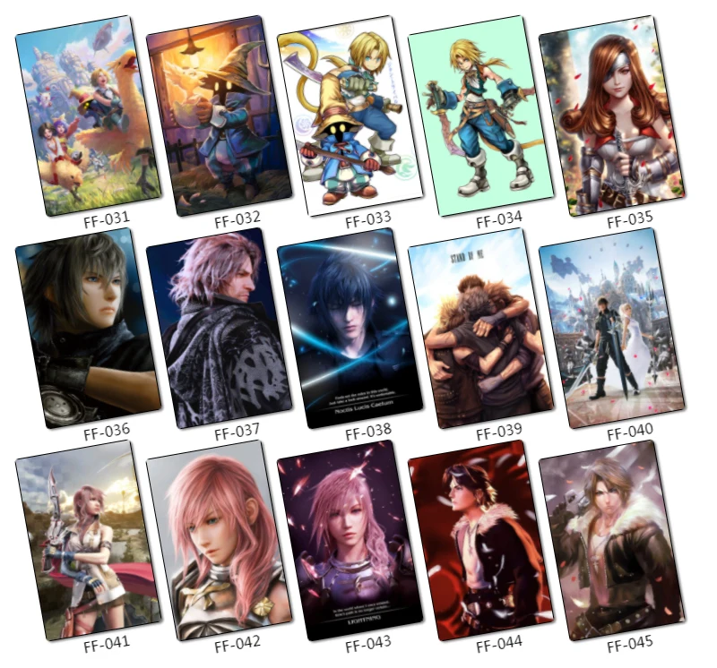 65 шт., наклейки серии Final Fantasy s, классические персонажи ролевых игр Sephiroth Cloud Tifa Yuna Lightning Noctis, Стикеры для фанатов, подарки