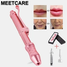 Розовая гиалуроновая ручка, пистолеты с гиалуроновой кислотой, без инъекций, сыворотка, ручка для омоложения кожи, против морщин, для подтяжки губ, распылитель для губ