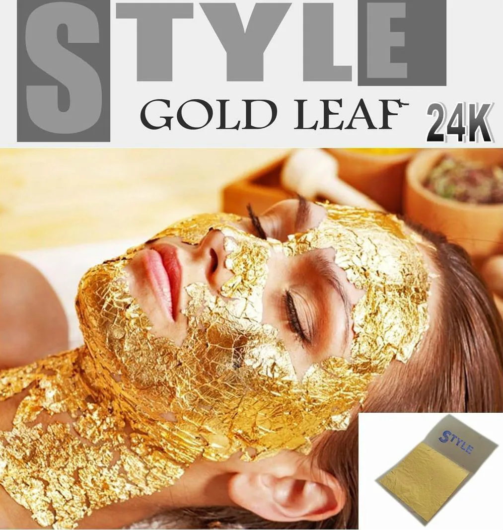 Gold Leaf Leaves 24K Carat PURE 99.9 for SPA Facial Mask Anti Aging 3