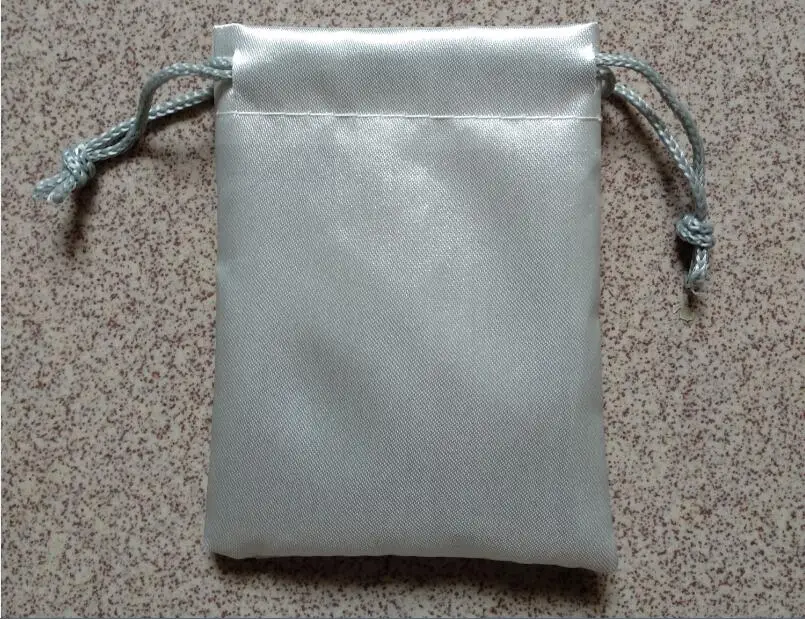 High quality 7*9cm drawstring Satin pouches for jewelry gift