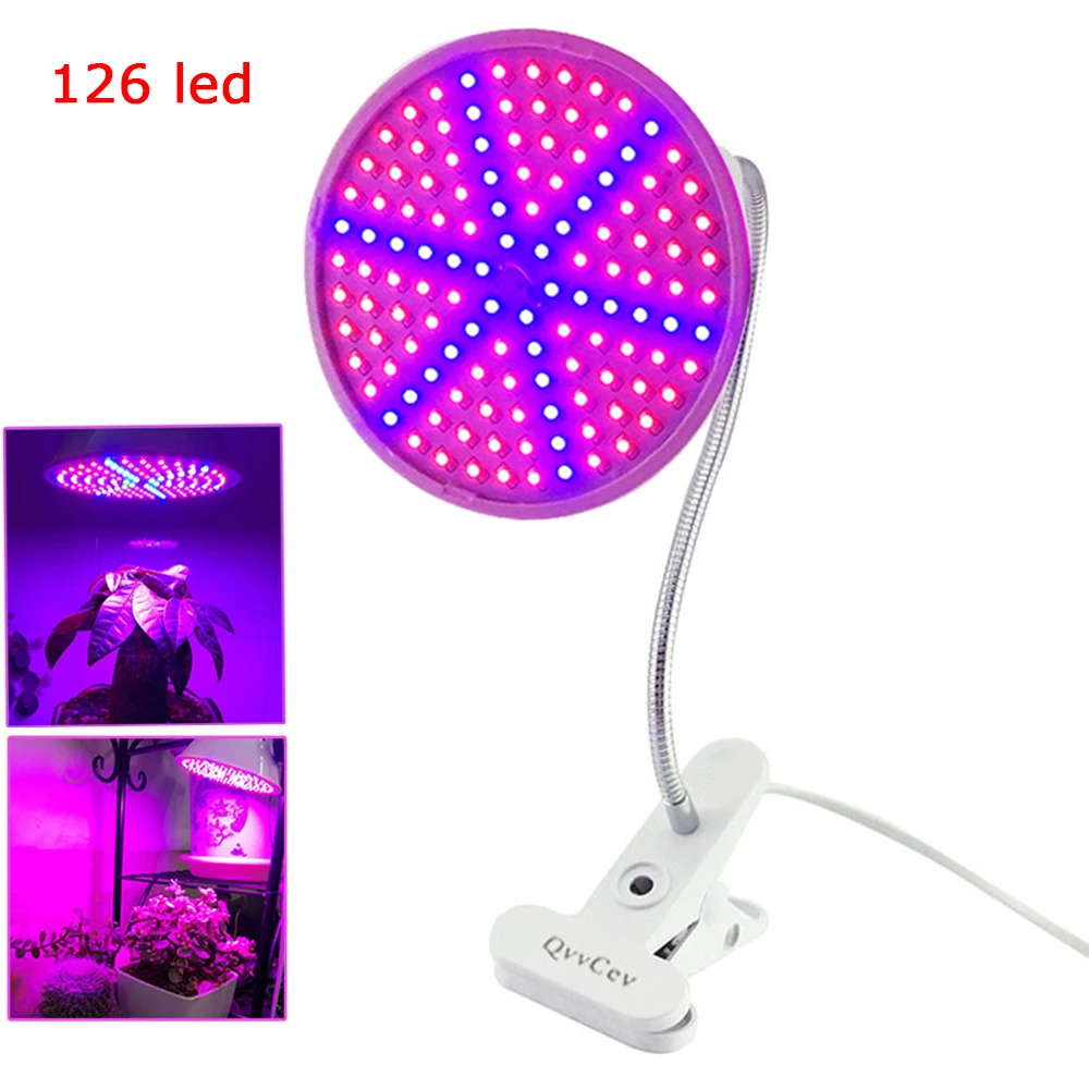 Ceny 60 126 200 doprowadziły roślin rosną światła lampa elastyczny uchwyt klip kwiat kwiat oświetlenie do wzrostu rosnące na kryty hydroponika cieplarnianych
