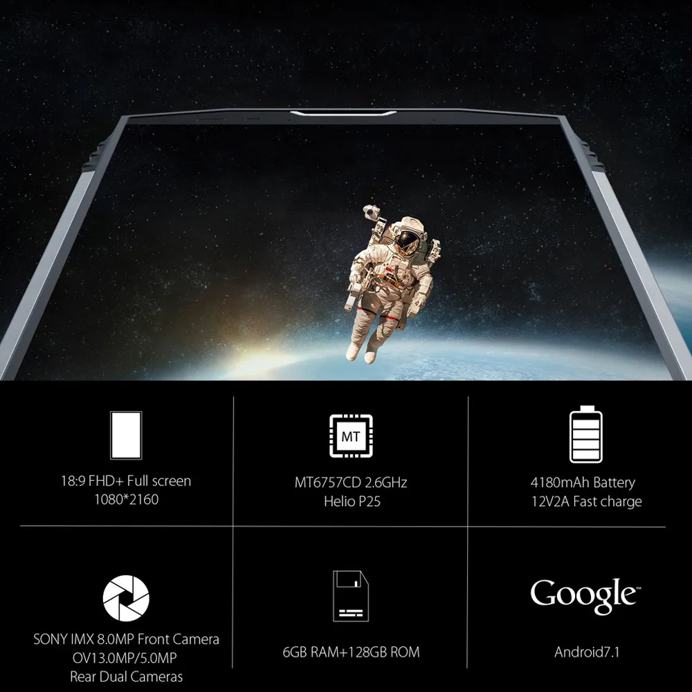 Blackview BV9000 Pro IP68 Водонепроницаемый мобильный телефон nfc 5 7 &quot18:9 FHD + полный Экран 6 ГБ