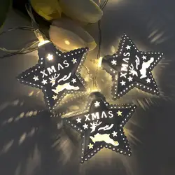 Рождественская светодио дный елка светодиодные гирлянды 3 м 20 светодио дный светодиодные звезды на батарейках светодио дный гирлянды Сад