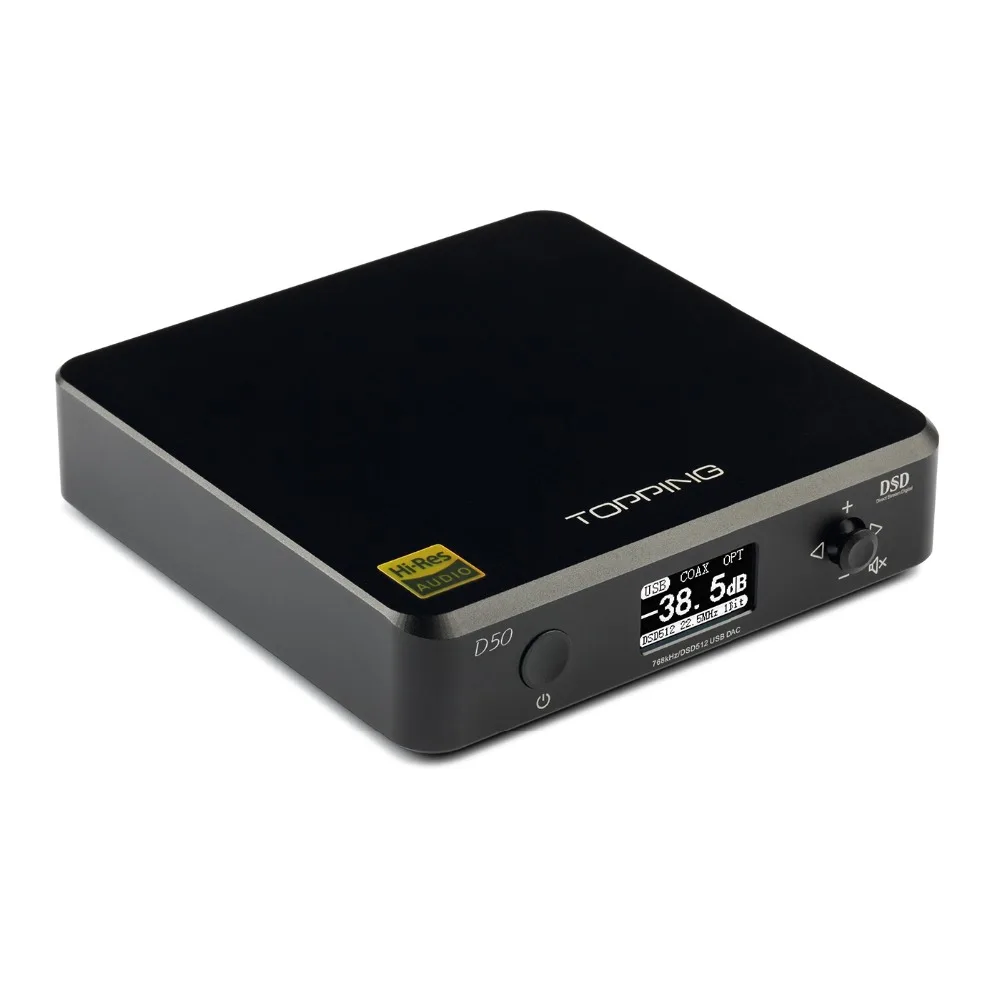  Nueva cobertura D50/50 S MINI HIFI decodificación de AUDIO ES9038Q2M * 2 DAC USB XMOS XU208 DSD512 