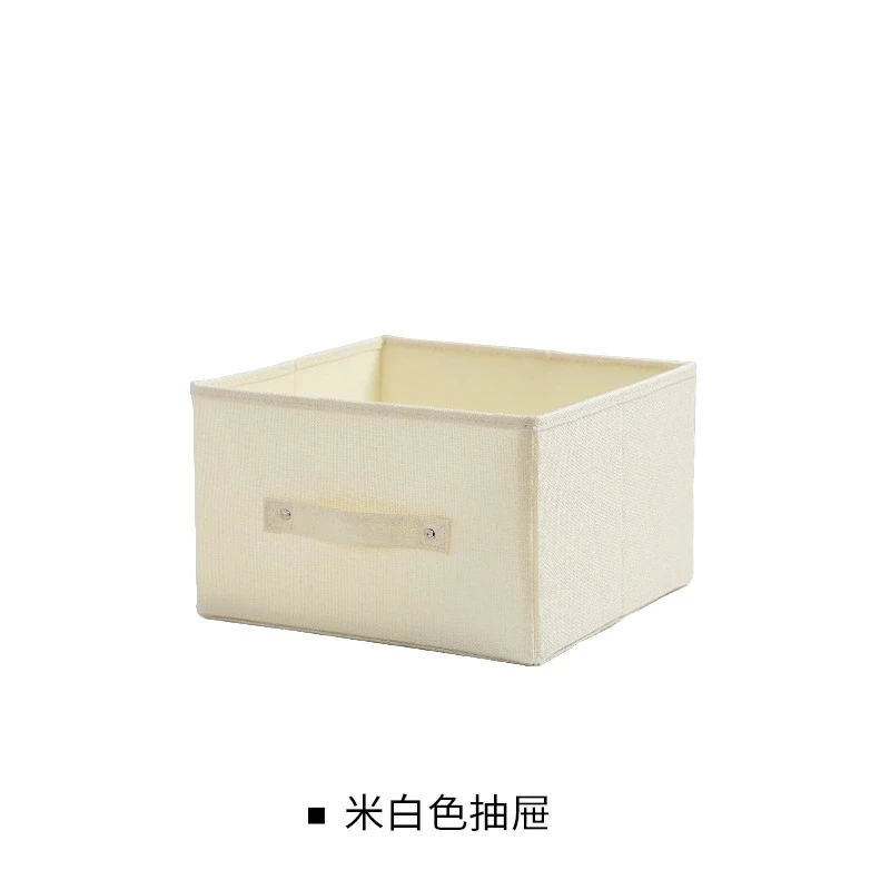 Beige drawer Льняная хлопчатобумажная ткань для одежды, висящая сумка для хранения, выдвижной ящик, подвесной шкаф, органайзер для одежды DIY, органайзер для одежды, подвесная сумка - Цвет: Beige drawer