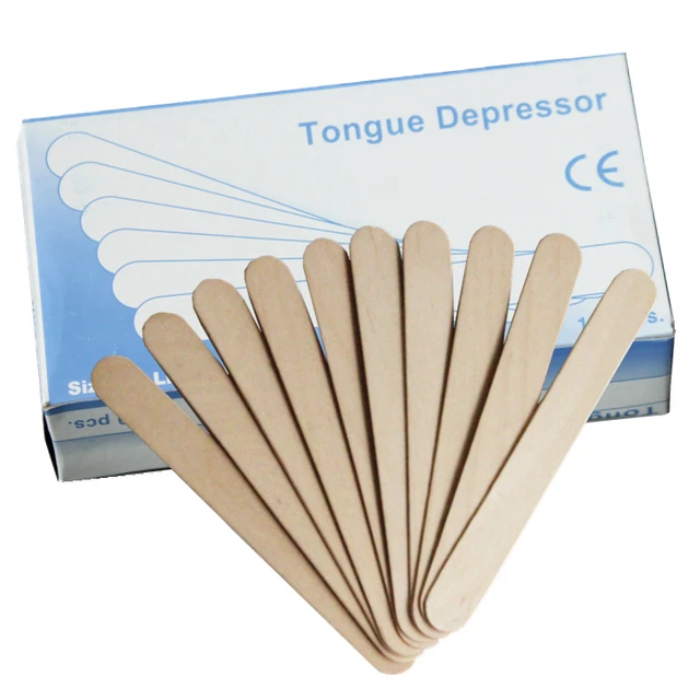 Wooden Sterile Tongue Depressors Box/100