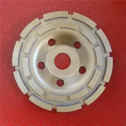 Алмазный шлифовальный диск 2Row шлифовальный диск форма чаши шлифовальная чашка для бетона Инструмент Для Резки по металлу абразивный
