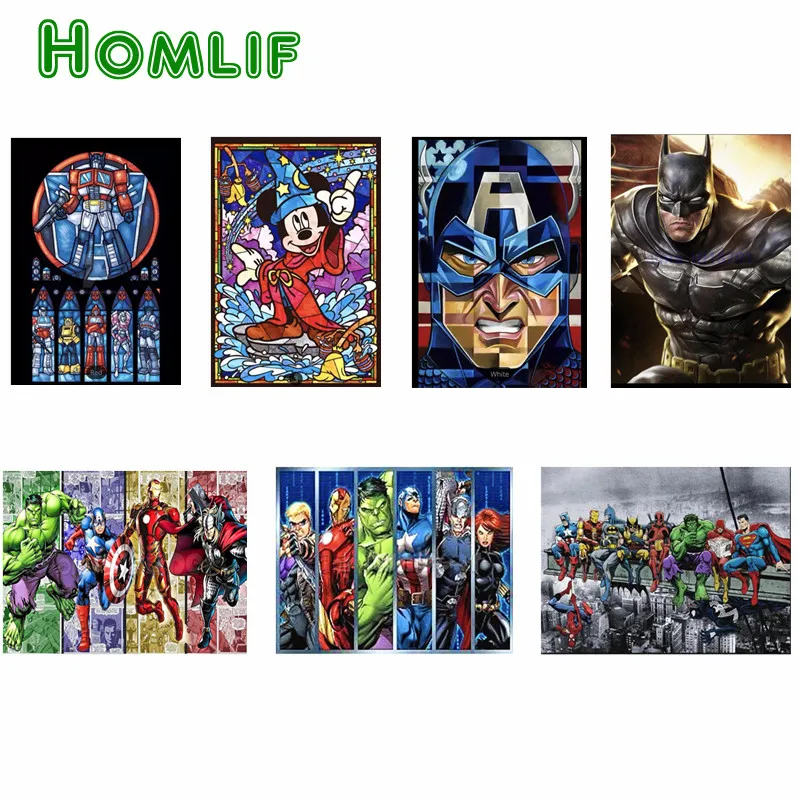 

5d diy custom diamond painting eigen foto Movie characters 3d text past rural regional diamond painting christmas cards region