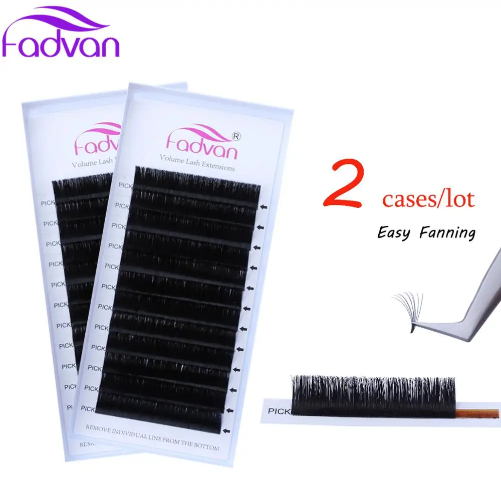 

2 Case/ Lot Flare Eyelaashes Extension Lashes DIY What You Want 2D/3D/5D/10D Eye Lash Natural Long False Lash Extensiion Fadvan