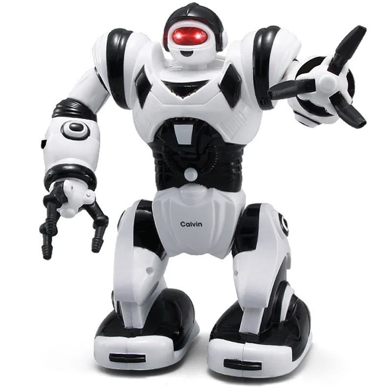 27106 mini version Multi-function acousto-optic smart robot Analog sound cool light arms swing Cartoon characters