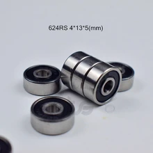 624RS bearing 4*13*5(mm) 10pieces free shipping ABEC-5 Rubber sealed Thin wall chrome steel bearing hardware Transmission Parts 624RS bearing 4*13*5(mm) 10pieces free shipping ABEC-5 Rubber sealed Thin wall chrome steel bearing hardware Transmission Parts