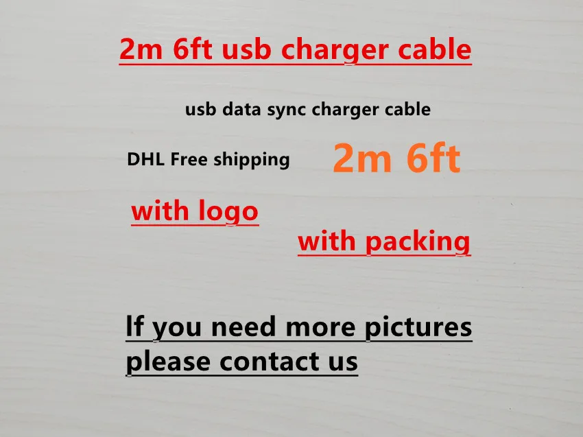 10 шт./лот, 2 м/6 футов E75 чип от fox завод данных USB кабель зарядного устройства для 5 6 6s 7 8 Plus X с розничной коробкой
