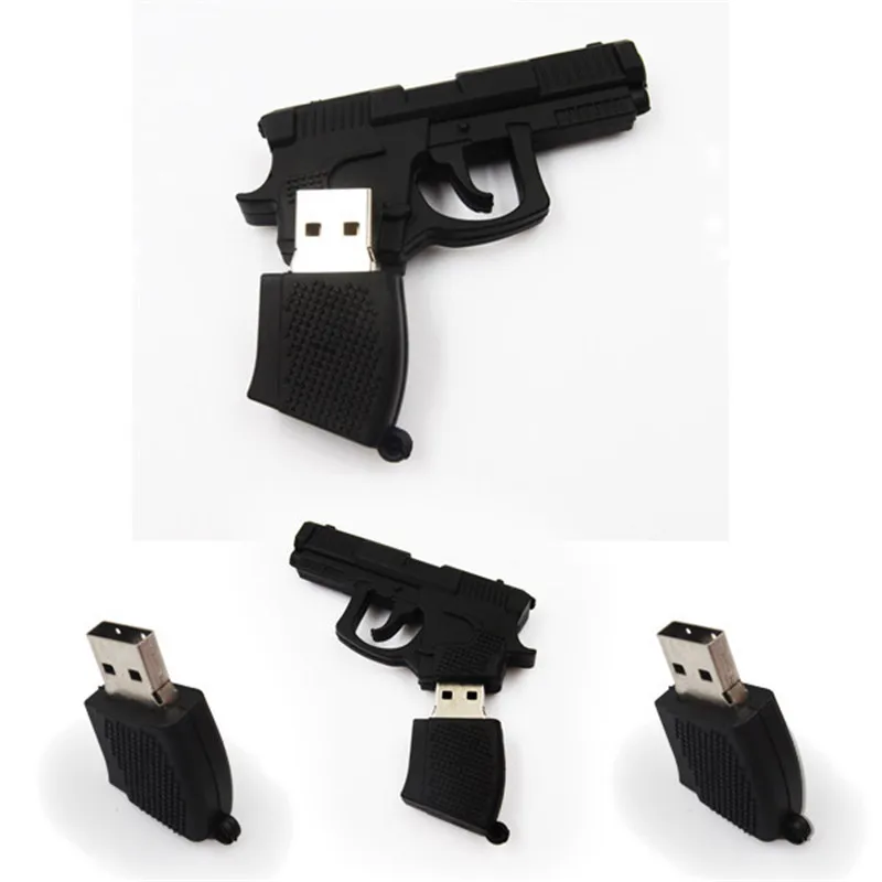 

Gun USB 2.0 Flash Memory Stick Pen Drive USB Flash 2.0 Memory Drive Stick Pen Thumb 128MB 4G 8G 16G 32G 64GB