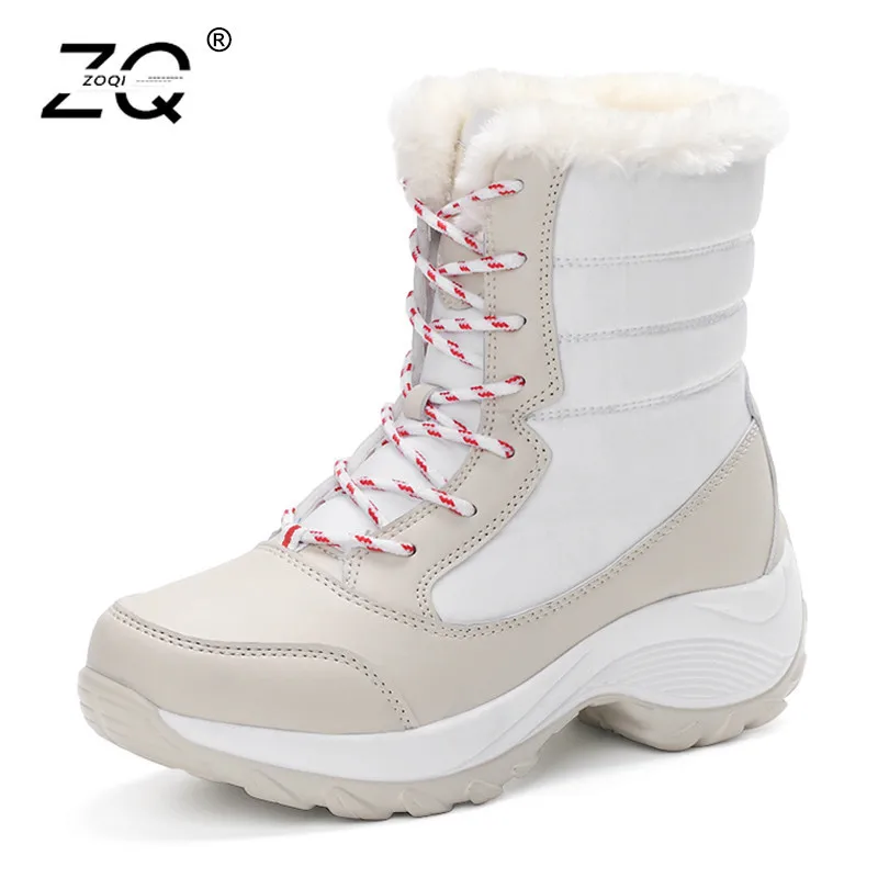 

Snow Boots Women Winter Shoes Women Platform Boots Warm Australian Boots Thick Bottom Fur Boots For Women Shoes Size 35-42