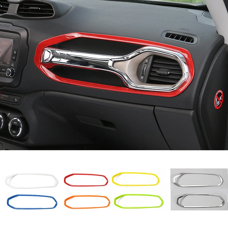 MOPAI ABS Car font b Interior b font Copilot Seat Grab Handle Cover Trim Decoration Stickers