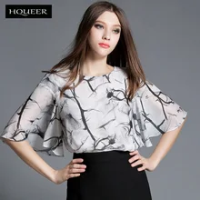 summer chiffon font b blouse b font batwing sleeve printed chiffon font b shirt b font