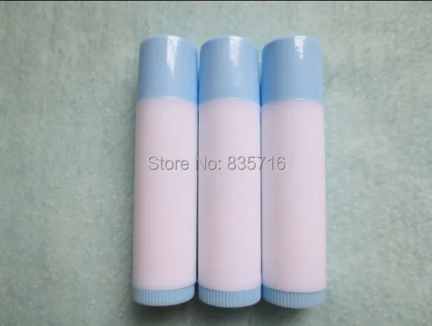 

50PCS/LOT 5ML Empty Lipstick Tube,White+blue cap Makeup Lip Gloss Container,Sample Cosmetic Lip Balm Sub-bottling HZ21