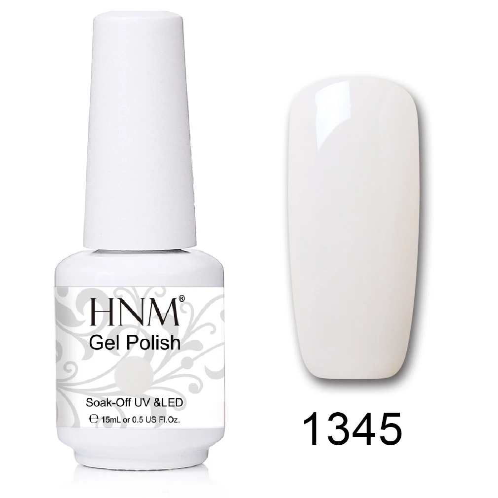 HNM 15 мл УФ-гель для ногтей лак удаляющийся замачиванием светодиодный светильник Гель-лак Полуперманентная живопись желлак Лаки лакукер штамповка эмаль - Цвет: 1345