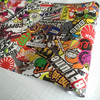 

Hot Bomb Vinyl Sticker on Car DIY Graffiti Sticker Bomb Wrap Car Stickers Motorcycle Accessories full car decals Car Styling