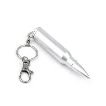 4GB-128GB USB 2.0 Metal Bullet Flash Model Memory Stick Pen U Disk Drive Drives with keychain