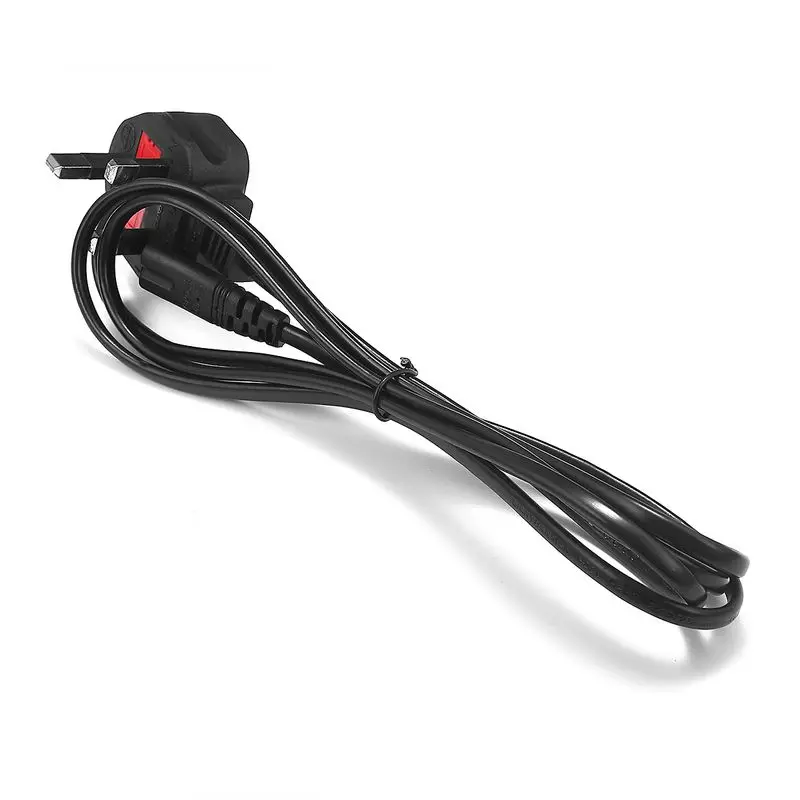 

20pcs UK AC Power Cable C7 Figure 8 Power Extension Cord 1.8m 1.5m For Battery Chargers Laptop Portable Radio Sony PSP 3 4