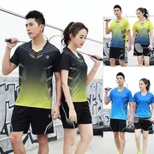 Camiseta mujer мужские/женские бадминтон и теннисные майки+ шорты, теннисные майки для настольного тенниса, спортивные рубашки для мужчин, теннисные костюмы