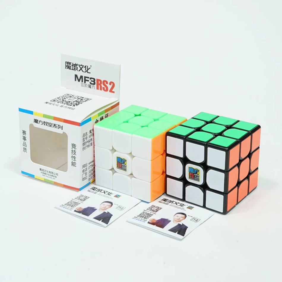 MoYu MoFangJiaoShi MF3rs MF3rs2 магический куб 3x3 скоростной куб 56 мм головоломка Magico Cubo черный без наклеек Обучающие Детские игрушки MF3RS v2