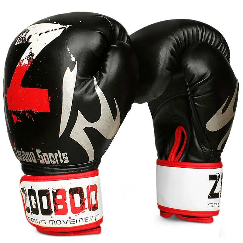 Боксерские перчатки ZOOBOO MMA Muay Thai боксерские Sanda Kungfu Wushu для мужчин и женщин