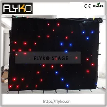 3x4 м черная или белая занавеска rgb светодиодная занавеска ткань