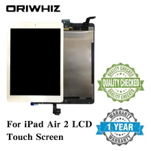 New Arrival Assembly Replacement For iPad 6 Air 2 LCD Touch Screen Display Digitizer Glass without Homebutton and Glue