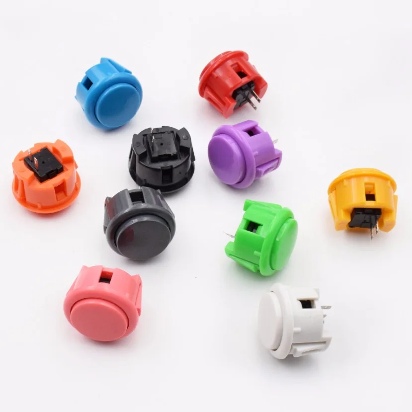 

High quality 30mm Round Arcade Button cloning Sanwa Push Button for DIY Arcade Cabinet Parts JAMMA MAME
