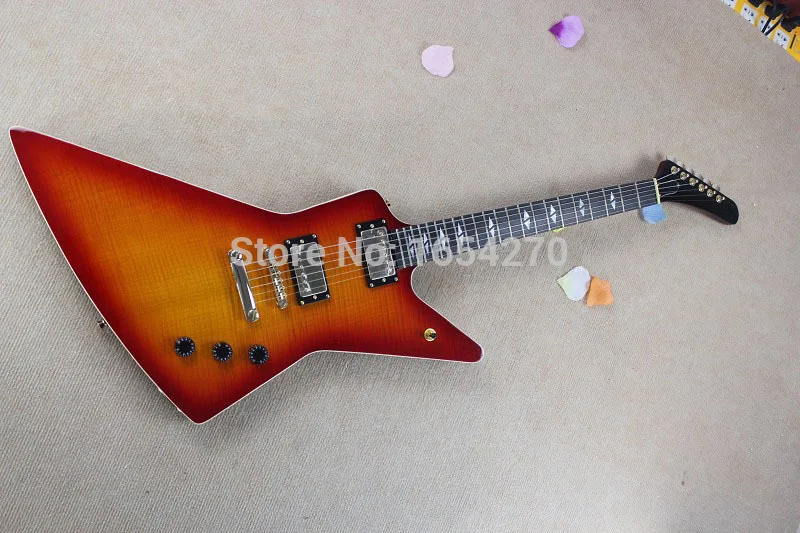 

Free Shipping Wholesale ES Electric Guitar 6 String Snakebyte Custom James Hetfield Rose Wood guitar In Stock 150708