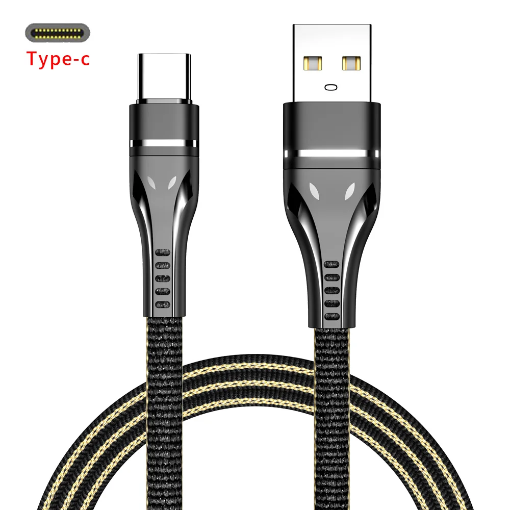 Usb type-C кабель для быстрой зарядки USb C кабель type-C кабель для передачи данных USB C для samsung S9 S8 Note 9 huawei P20 Pro Xiaomi - Цвет: Black