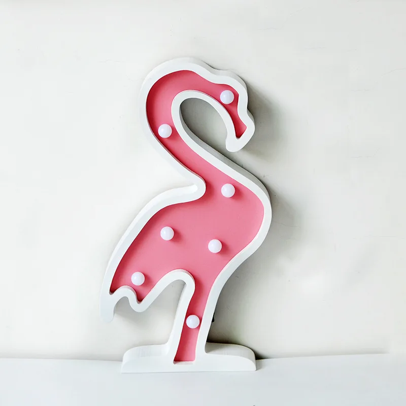 

Wooden Crafts Flamingo Lighting Table Lamp Children Bedroom Led Nightlight Lamparas De Mesa Table Moderne Desk Lamp