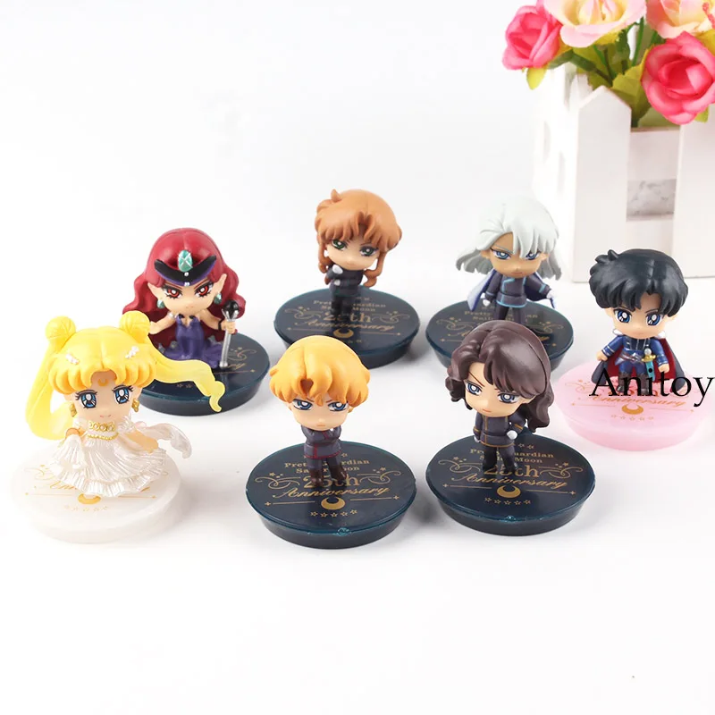 

Petit-Chara! Anime Sailor Moon Figure Dark Kingdom Queen Beryl Princess Serenity Action Figure Figurine 7pcs/set 4cm