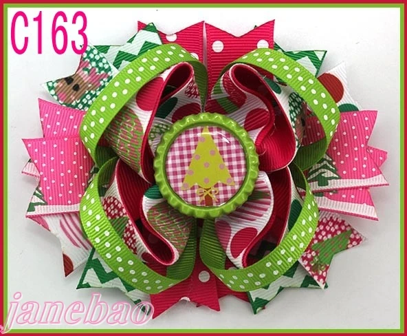 

free shipping 200pcs fashion Christmas hair bows character bows & korker bows & boutique hair bows 3c