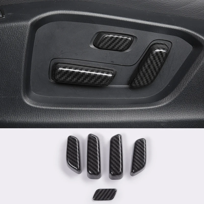 

ABS Carbon fibre For Mazda CX-5 CX5 KF 2nd 2017 2018 Overlay Trim Accessories Interior Car Seat Adjustment Adjust Switch Cover