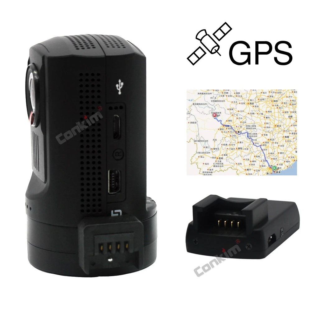 Видеорегистратор Conkim Novatek 96663 2 камеры 1080P Full HD GPS|cam gps|dash camdual lens |