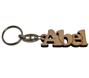 

Acan-wooden keyring with the name Abel