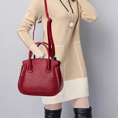 Rouge tout Shopping 100 À Dames Main Célèbre Pour Fourre Réel Designer Grandes En Femmes Véritable Oreiller gris Noir bourgogne Épaule pourpre Marque Sacs Cuir Clair AwCq8H